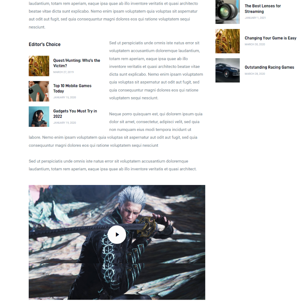 Magazine & Newspaper WordPress Responsive Website