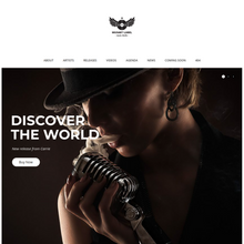 Music Label and Artists WordPress Responsive Website