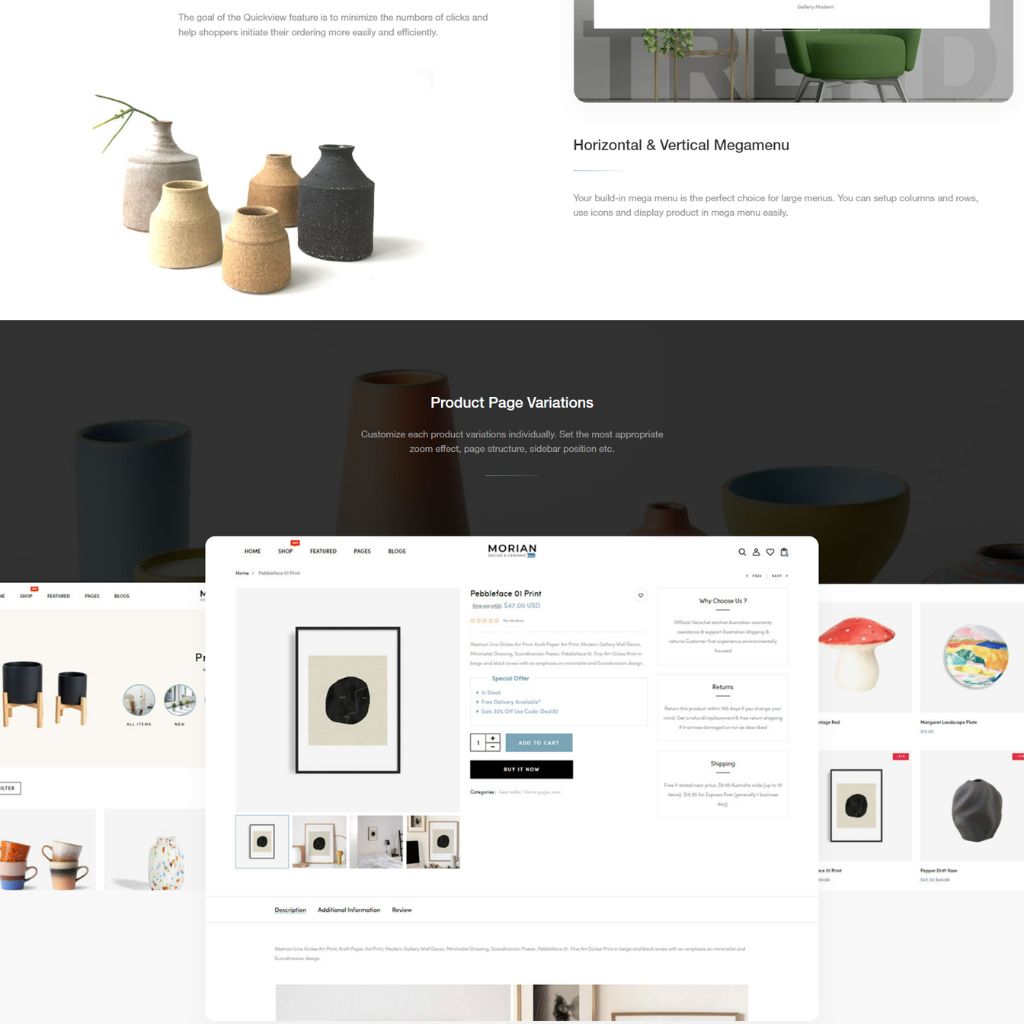 Ceramics & Pottery Deco Shopify Shopping Website