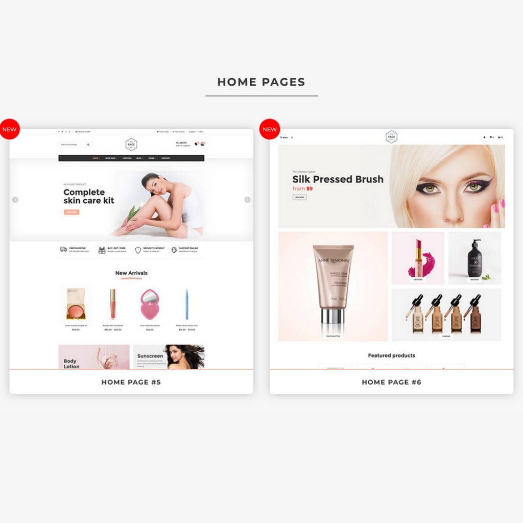 Cosmetic Woo-Commerce WordPress Responsive Website