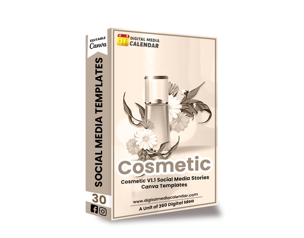 30 Ultimate Cosmetics V1.1 Social Media Stories Canva Templates