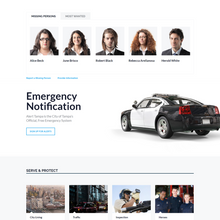 Police &  Fire Department WordPress Responsive Website