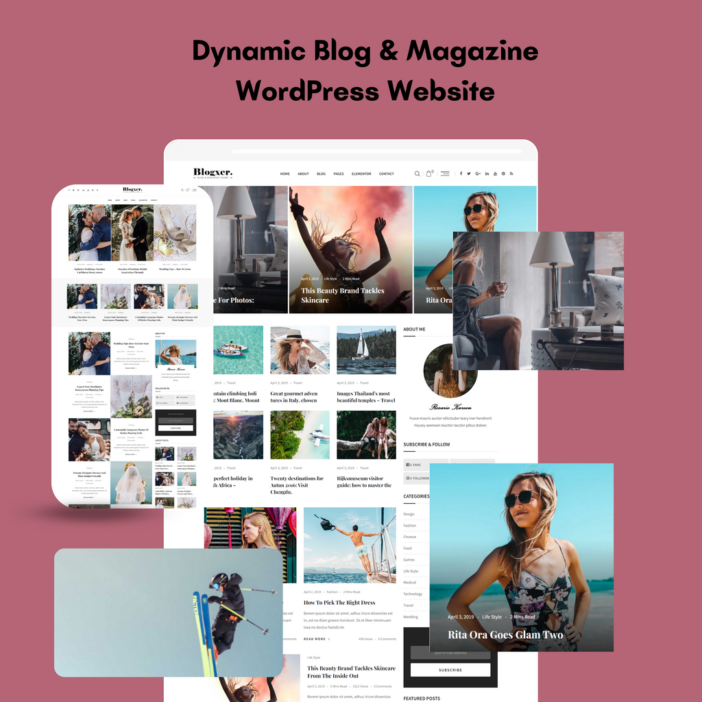 Dynamic Blog & Magazine WordPress Responsive Website
