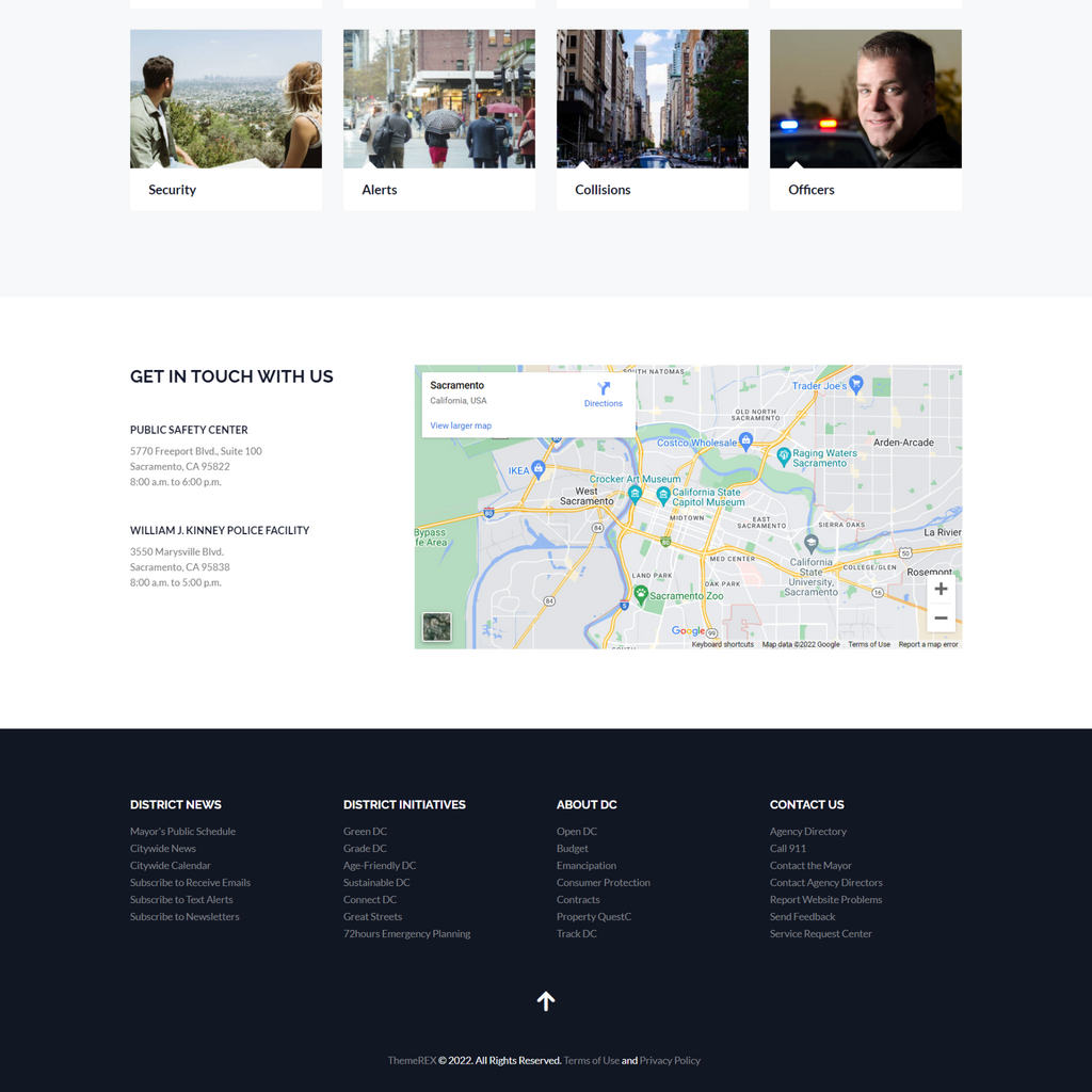 Police &  Fire Department WordPress Responsive Website