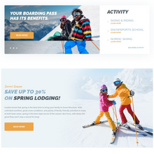 Ski Resort & Snowboard School WordPress Responsive Website