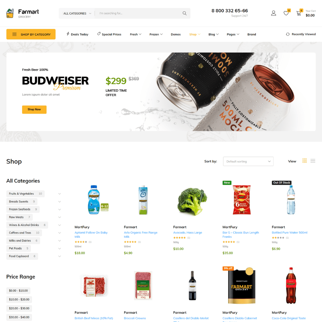 Farm Shop WordPress Responsive Website