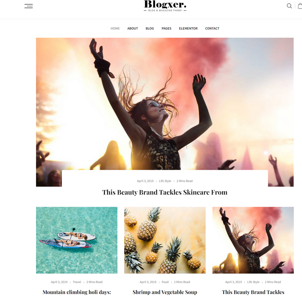 Dynamic Blog & Magazine WordPress Responsive Website