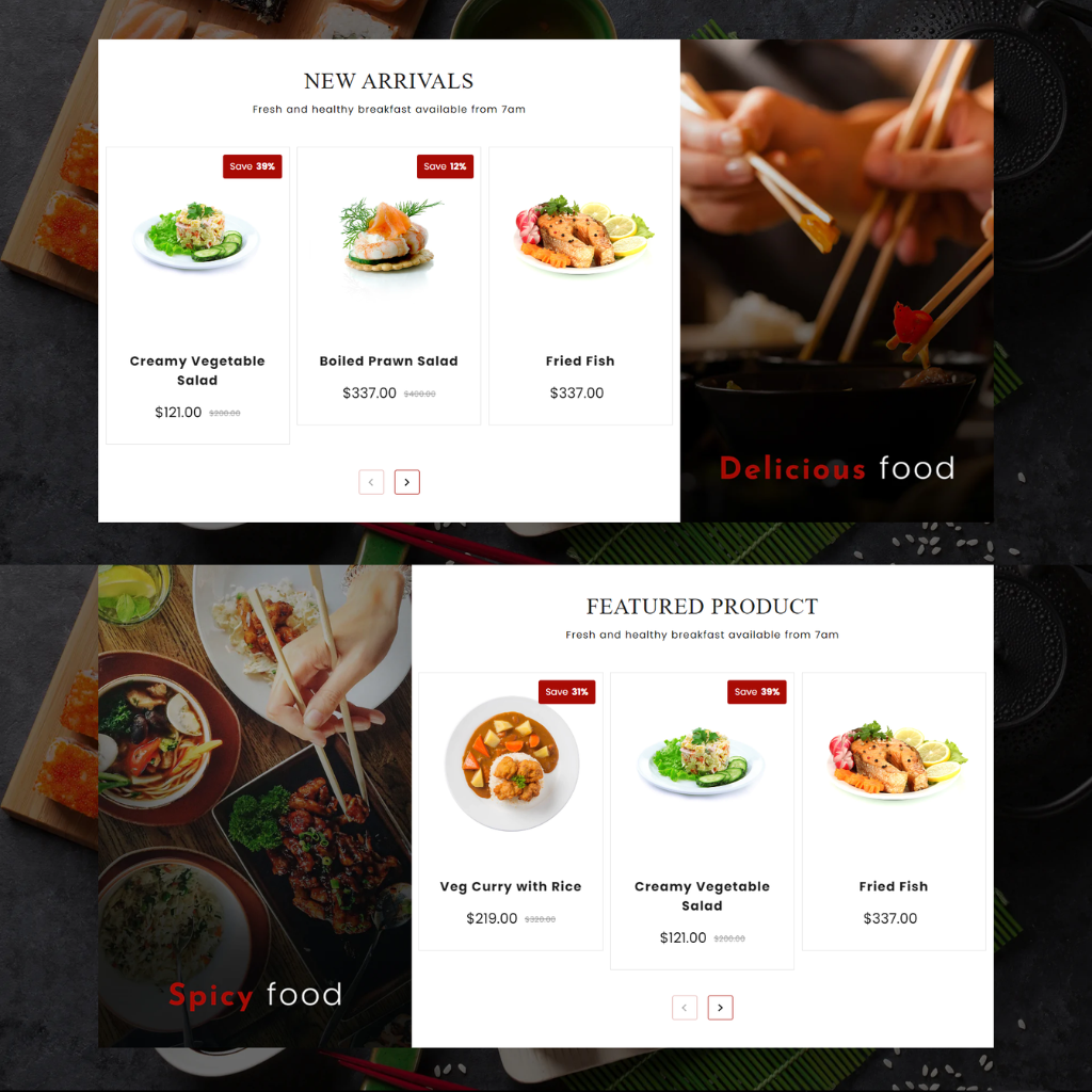 Spicy Food Shopify Shopping Website