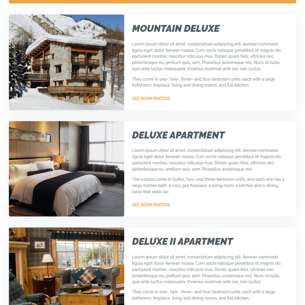 Ski Resort & Snowboard School WordPress Responsive Website