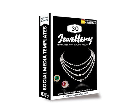 30 Ultimate Jewellery Social Media Posts Canva Templates