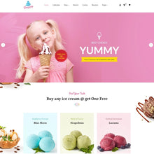 Responsive Ice-Cream Store Shopify Shopping Website