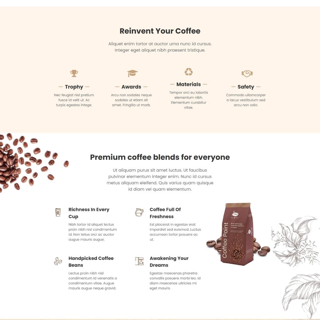 Coffee Shops & Cafés Shopify Shopping Website