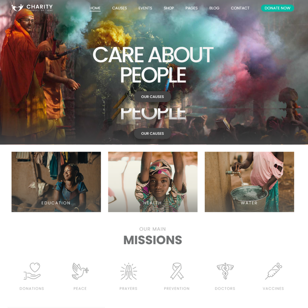 Charity WordPress Website