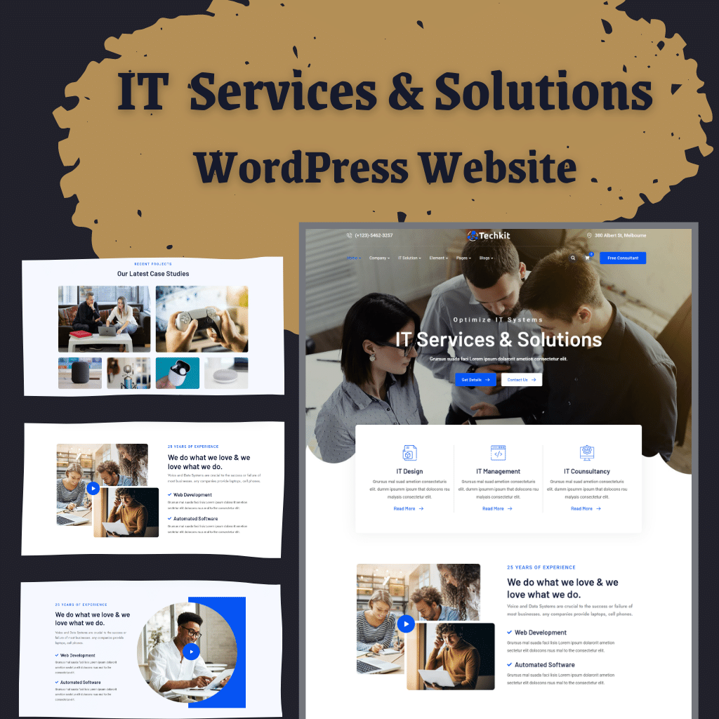 IT  Services & Solutions WordPress Responsive Website