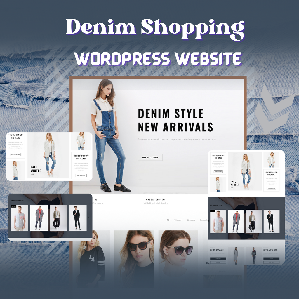 Denim Shopping WordPress Website