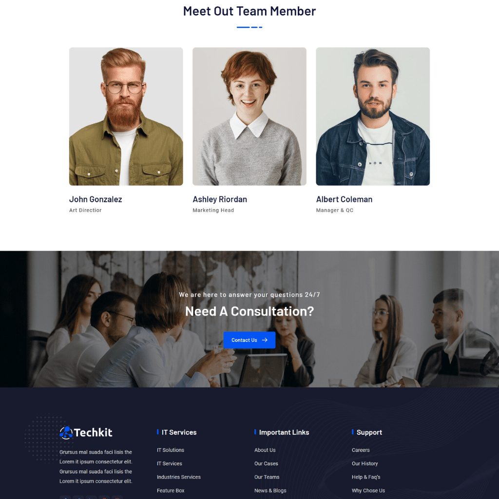 IT  Services & Solutions WordPress Responsive Website