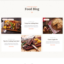 Cooking Classes & Workshop WordPress Responsive Website