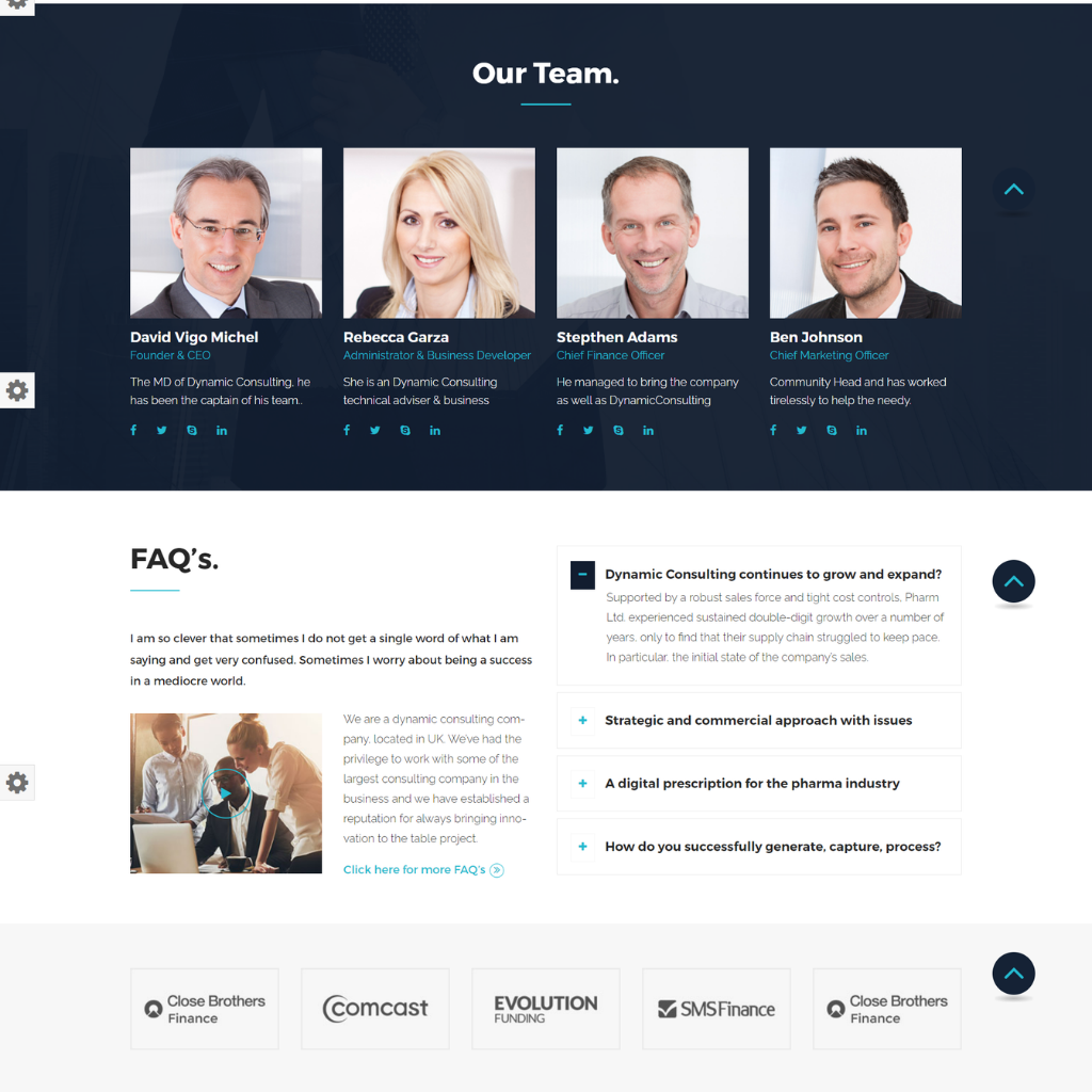 Consulting Services WordPress Responsive Website