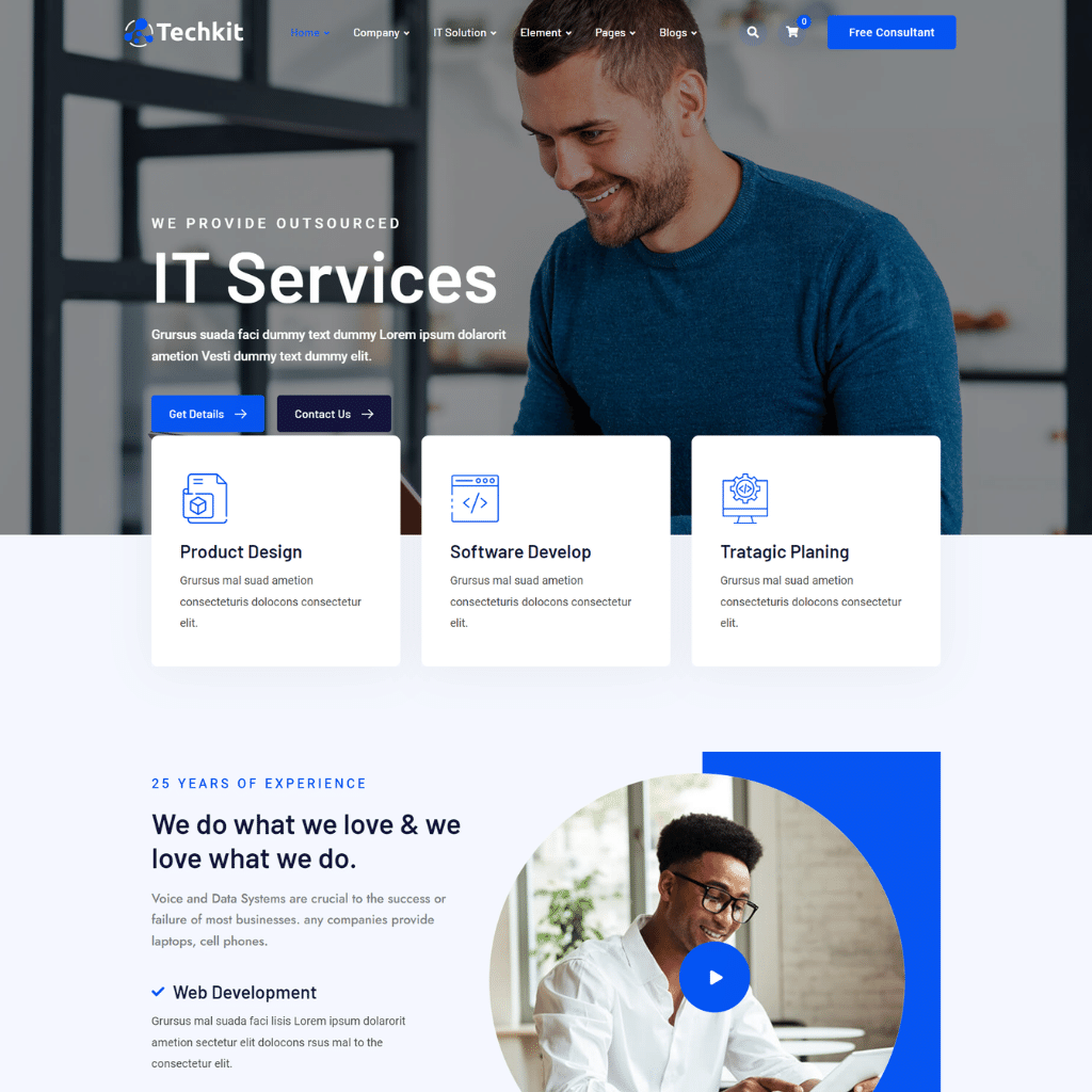 IT  Services & Solutions WordPress Responsive Website