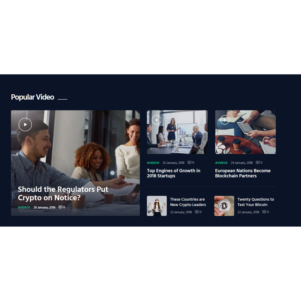 Multi-Purpose Cryptocurrency WordPress Responsive Website