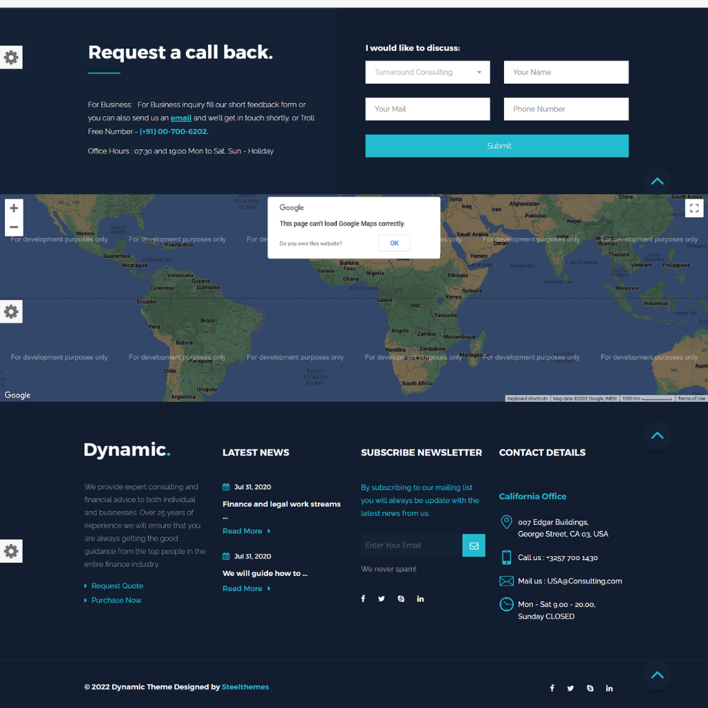 Consulting Services WordPress Responsive Website