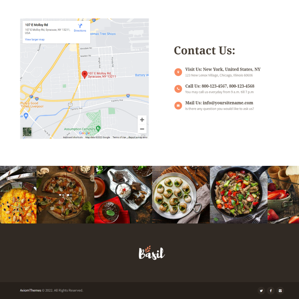Cooking Classes & Workshop WordPress Responsive Website