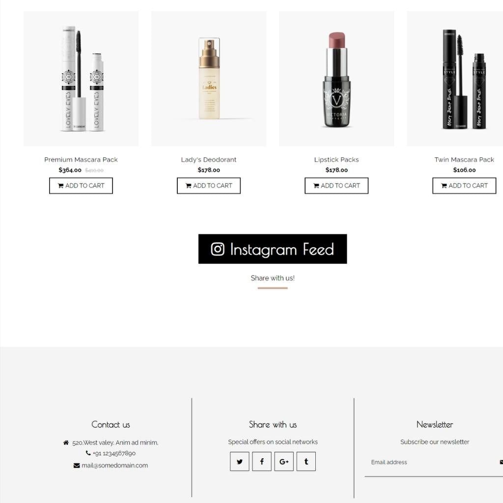 Beauty Store Shopify Shopping Website