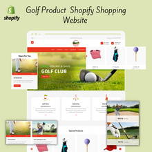 Golf Product  Shopify Shopping Website