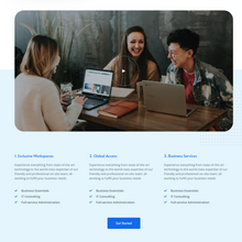 Coworking and Office Space WordPress Responsive Website