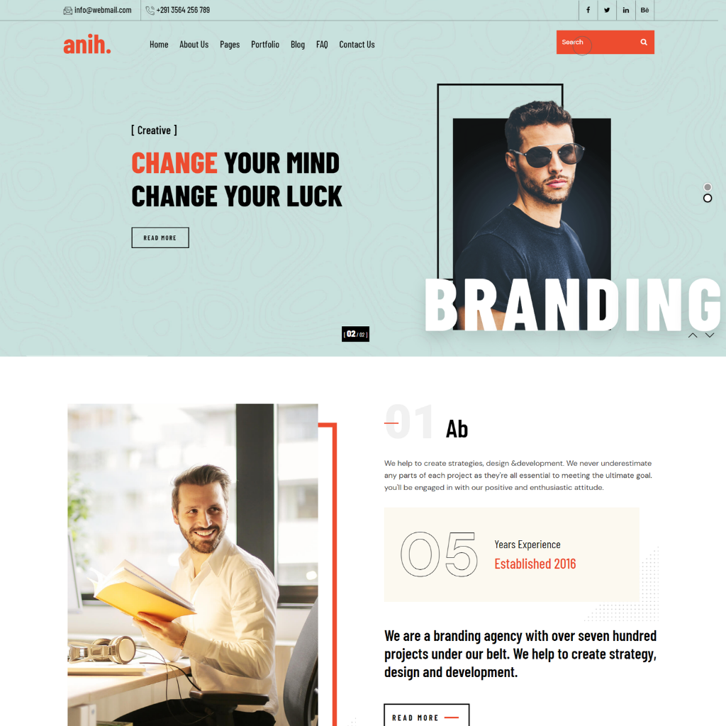 Branding Agency WordPress Responsive Website