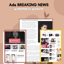 Ads Breaking News WordPress Website