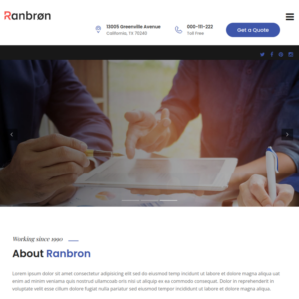 Business and Consulting WordPress Responsive Website