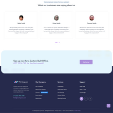 Coworking and Office Space WordPress Responsive Website