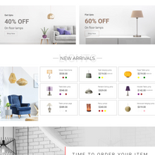 Modern Lamp  Shopify Shopping Website