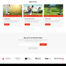 Golf Product  Shopify Shopping Website