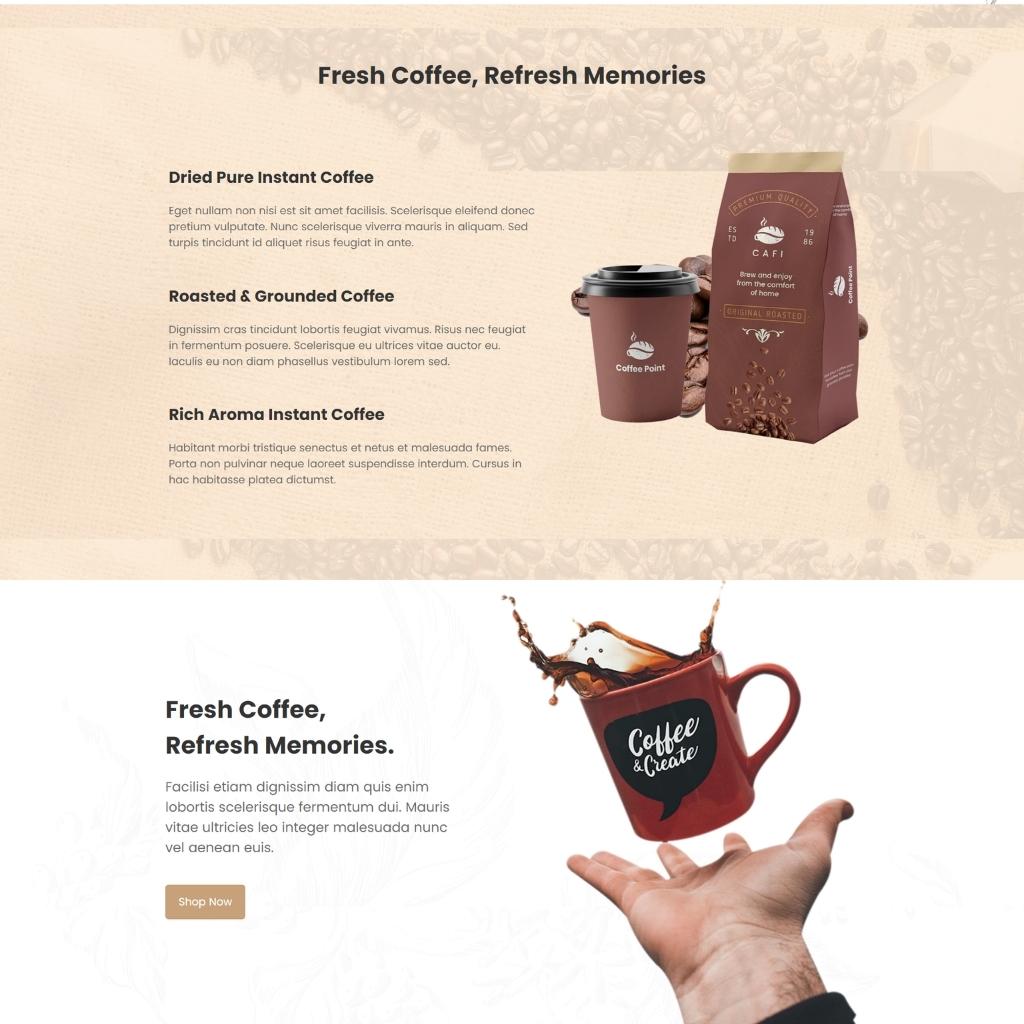 Coffee Shops & Cafés Shopify Shopping Website