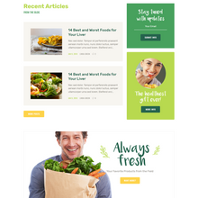 Modern & Responsive Organic Food WordPress Website