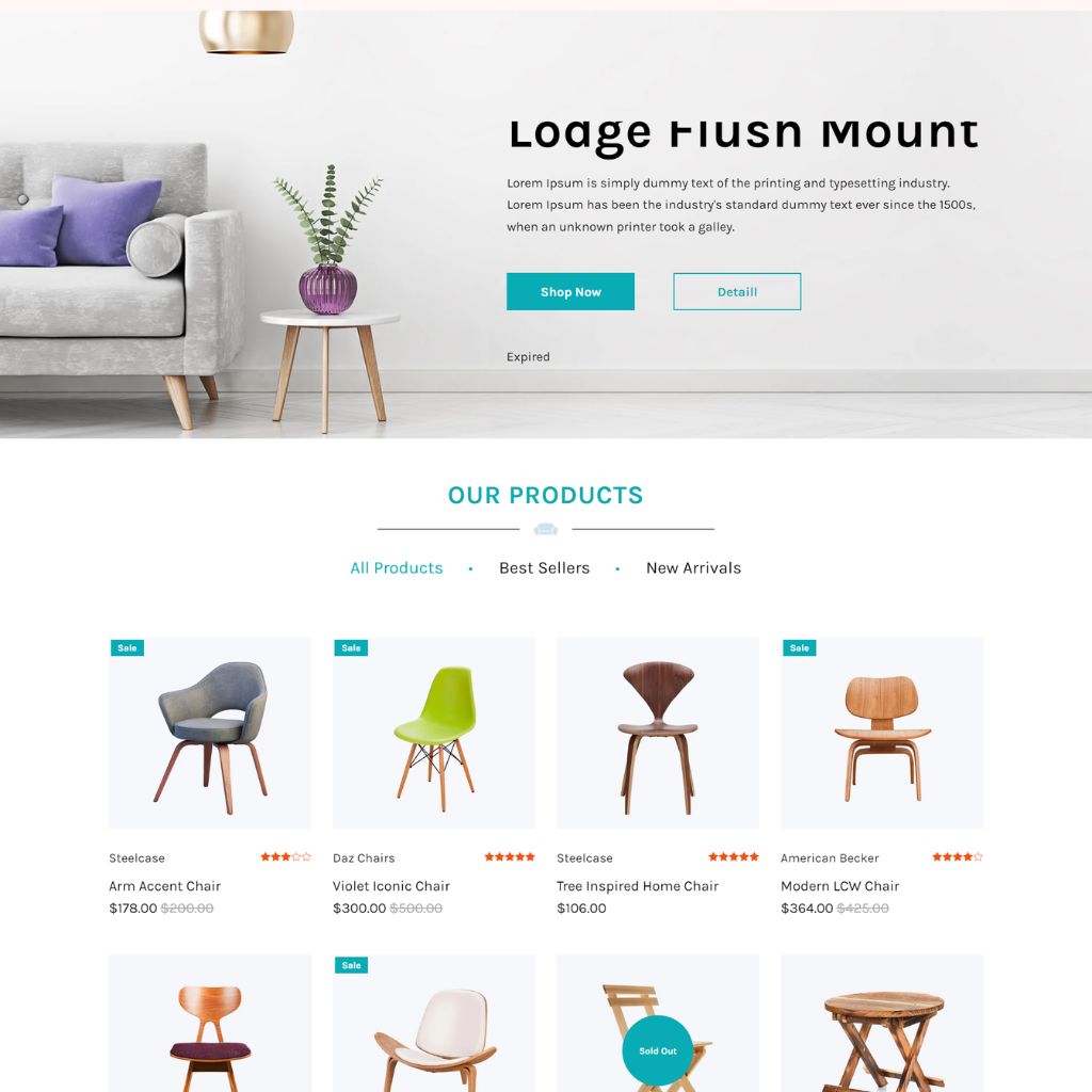 Furniture Shop Shopify Shopping Website