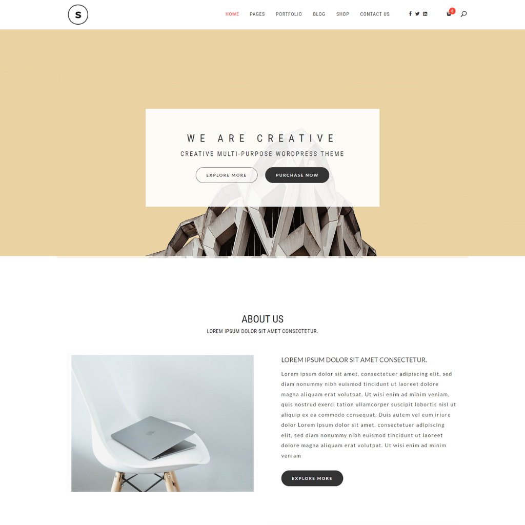 Creative Multipurpose WordPress Responsive Website