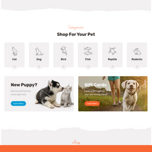 Domestic Animals Shop & Veterinary WordPress Responsive Website