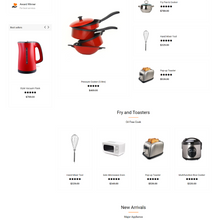 Kitchen Appliances Shopify Shopping Website