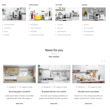 Kitchen Appliances Shopify Shopping Website