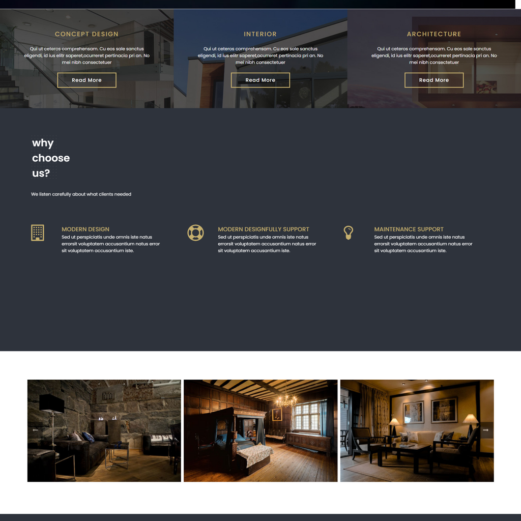 Interactive Interior WordPress Responsive Website