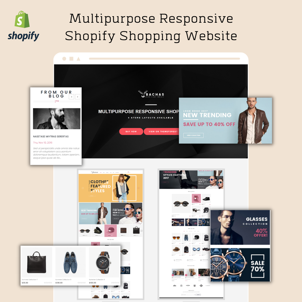 Multipurpose Responsive Shopify Shopping Website