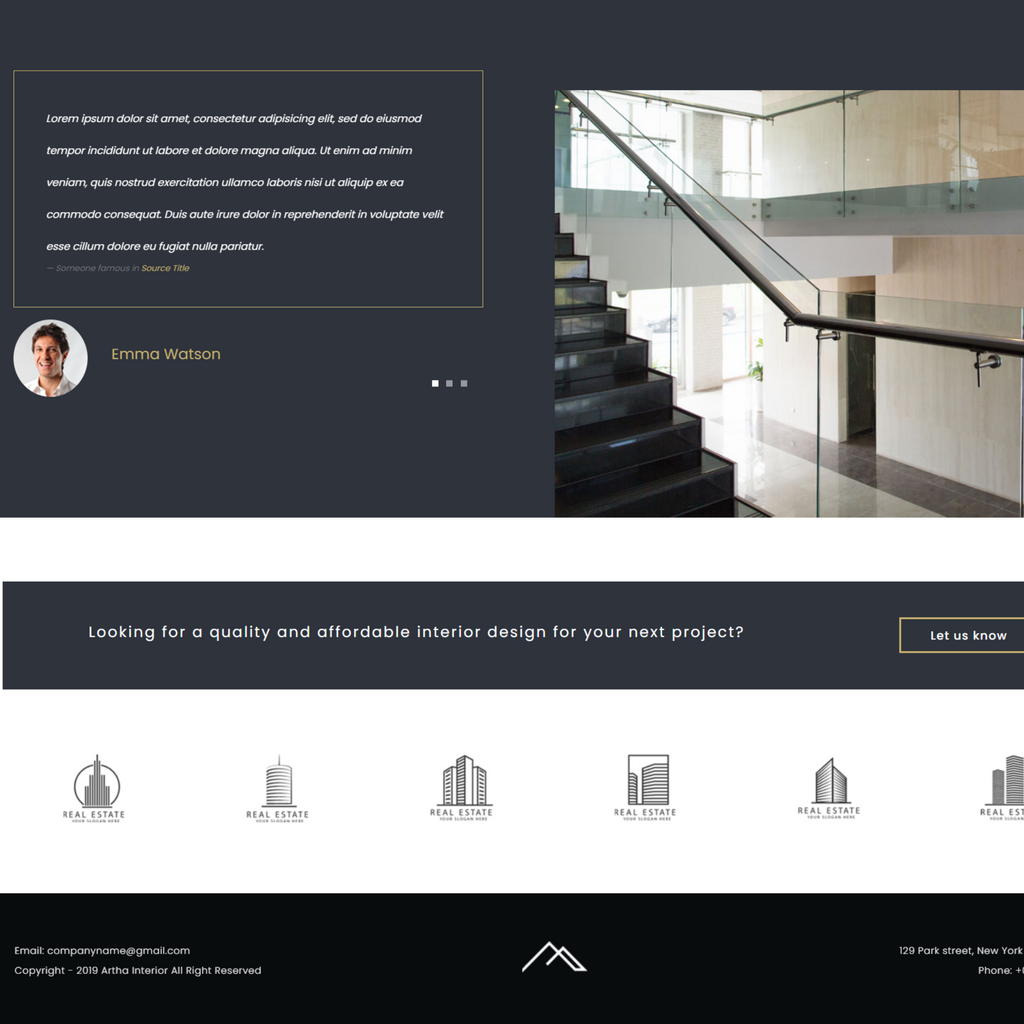 Interactive Interior WordPress Responsive Website