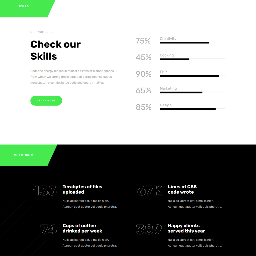 Corporate One Page WordPress Responsive Website
