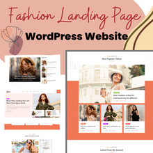 Fashion Landing Page WordPress Responsive Website