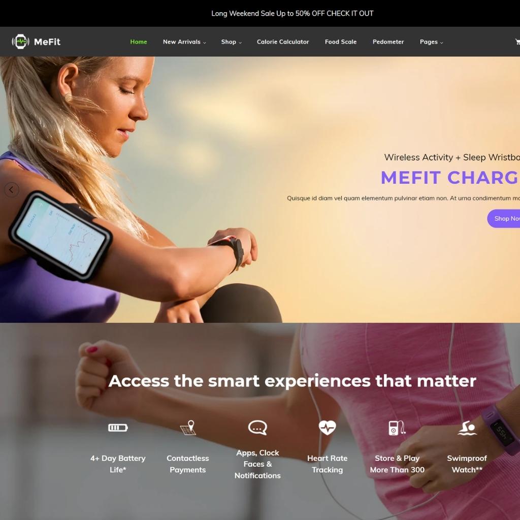 Gym & Fitness Store Shopify Shopping Website