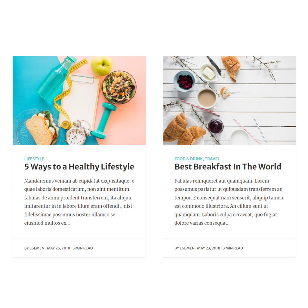 Modern and Minimal Personal Blog WordPress Responsive Website