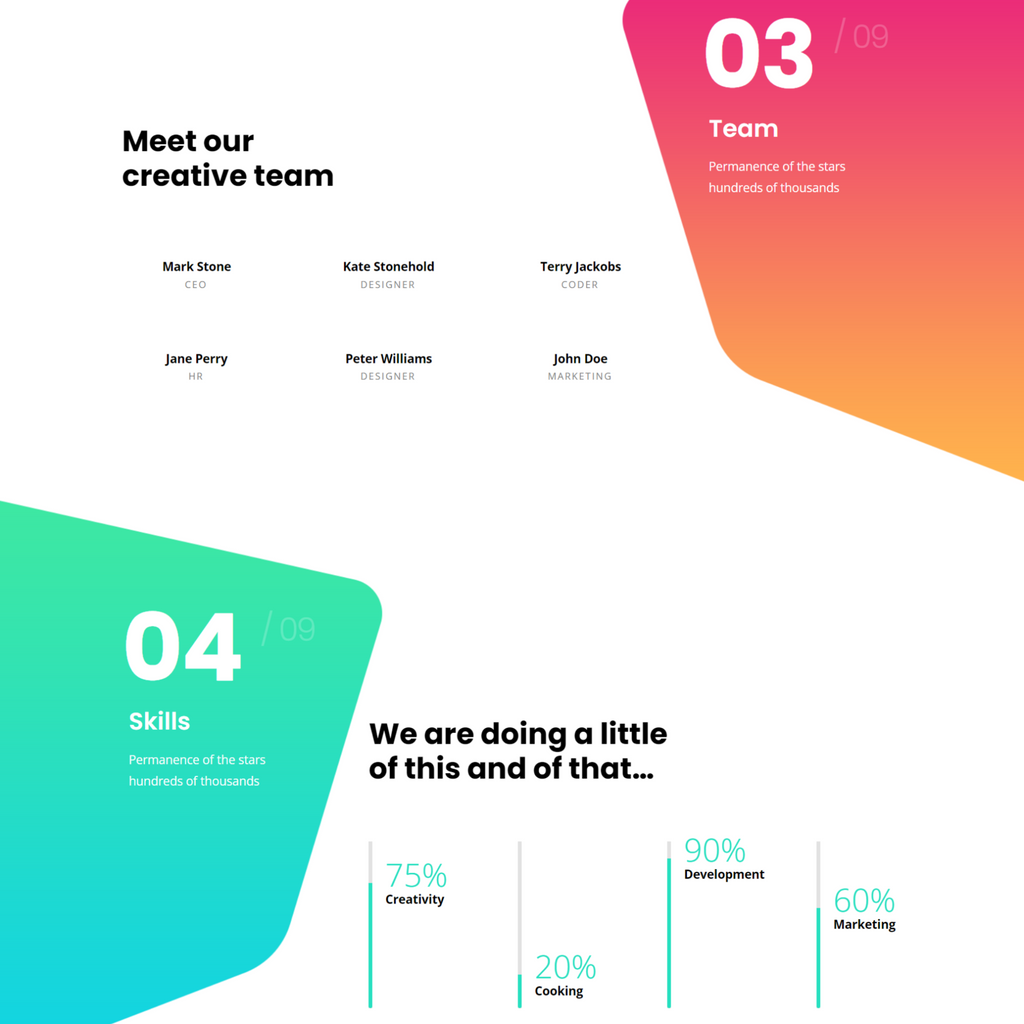 Modern One Page Agency WordPress Responsive Website